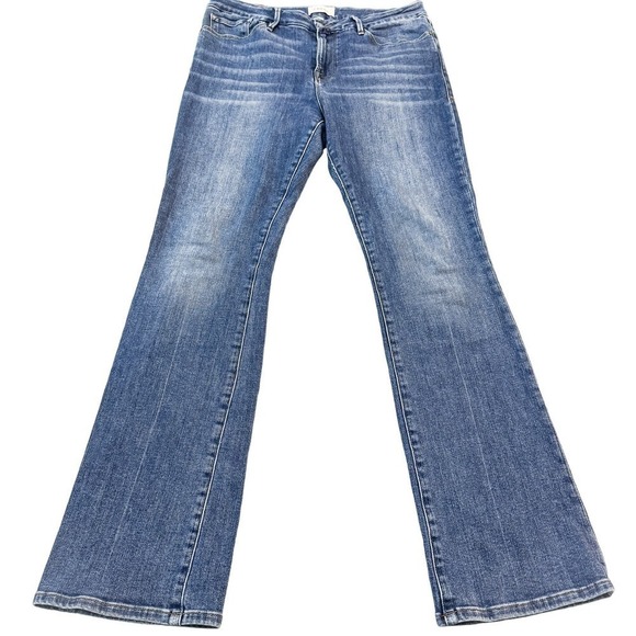 Frame Le Mini Bootcut Jeans Blendon Form Fitting Denim Size 32 - Picture 2 of 7